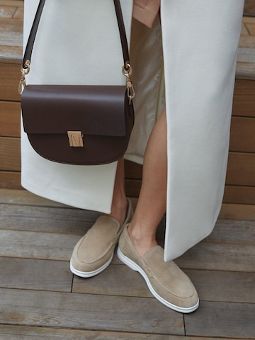 Estro Mokassin '09-28029'‌‌‌ in Beige: Vorderseite