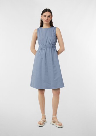 comma casual identity Jurk in Blauw: voorkant