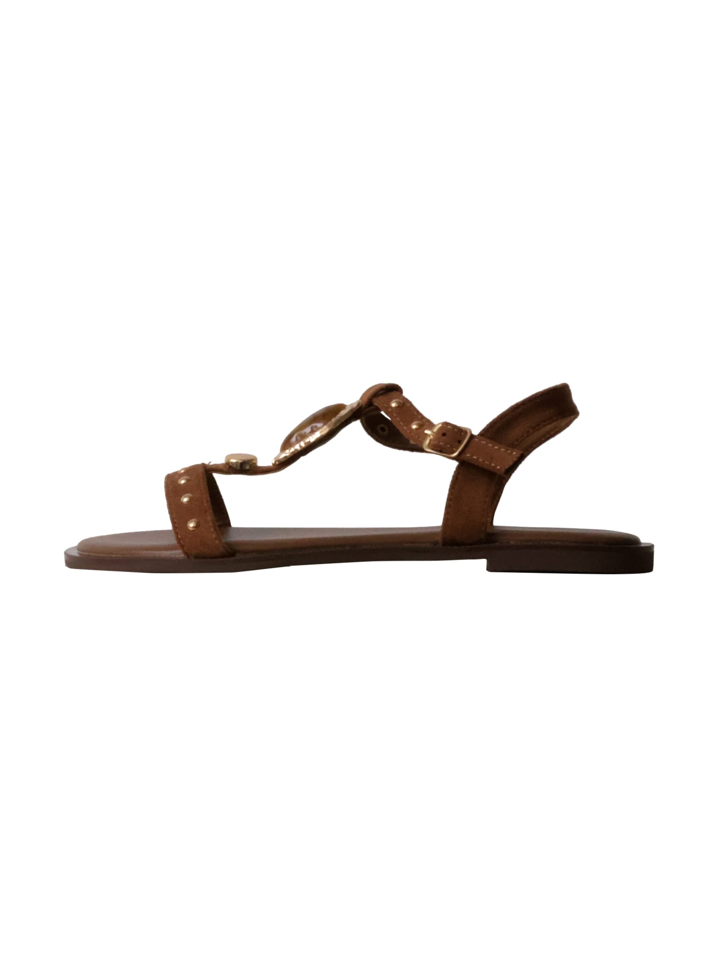 Sandales 'Joalice Riemchensandalen' Super Mode en marron : devant
