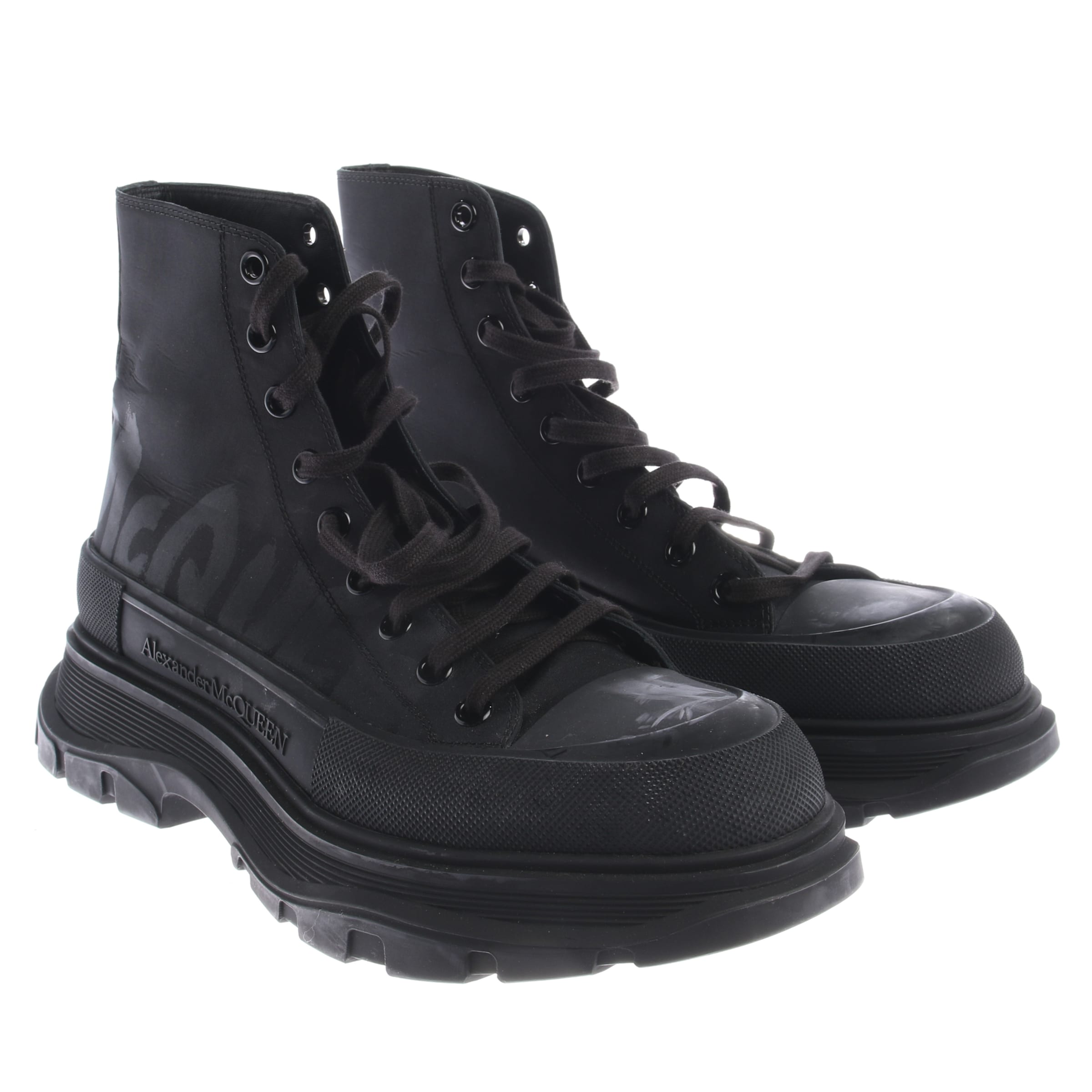 Alexander McQueen Stiefeletten 44 in Schwarz: Vorderseite