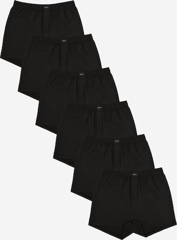 Gomati Boxer shorts 'Jersey Line' in Black: front