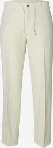 regular Pantaloni con piega frontale 'SLH196-STRAIGHT LEROY' di SELECTED in bianco: frontale