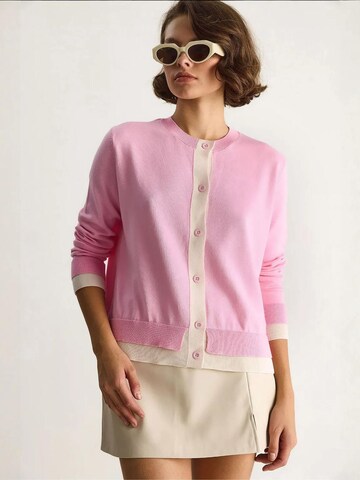 Bianco Lucci Strickjacke in Pink