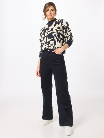 Monki Wide leg Broek in Blauw