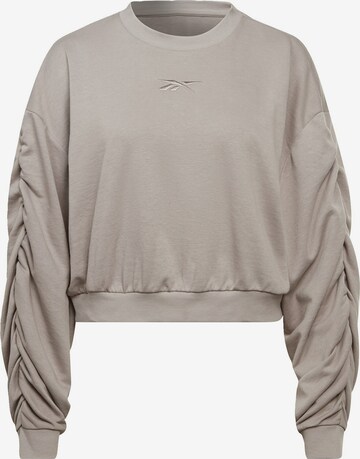 Sweat de sport Reebok en gris : devant