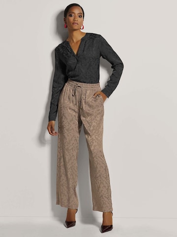 MADELEINE Wide leg Broek in Beige