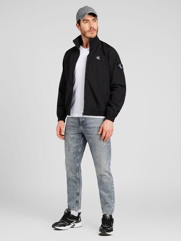 Calvin Klein Jeansregular Prijelazna jakna 'HARRINGTON' - crna boja