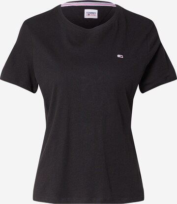 T-shirt Tommy Jeans en noir : devant