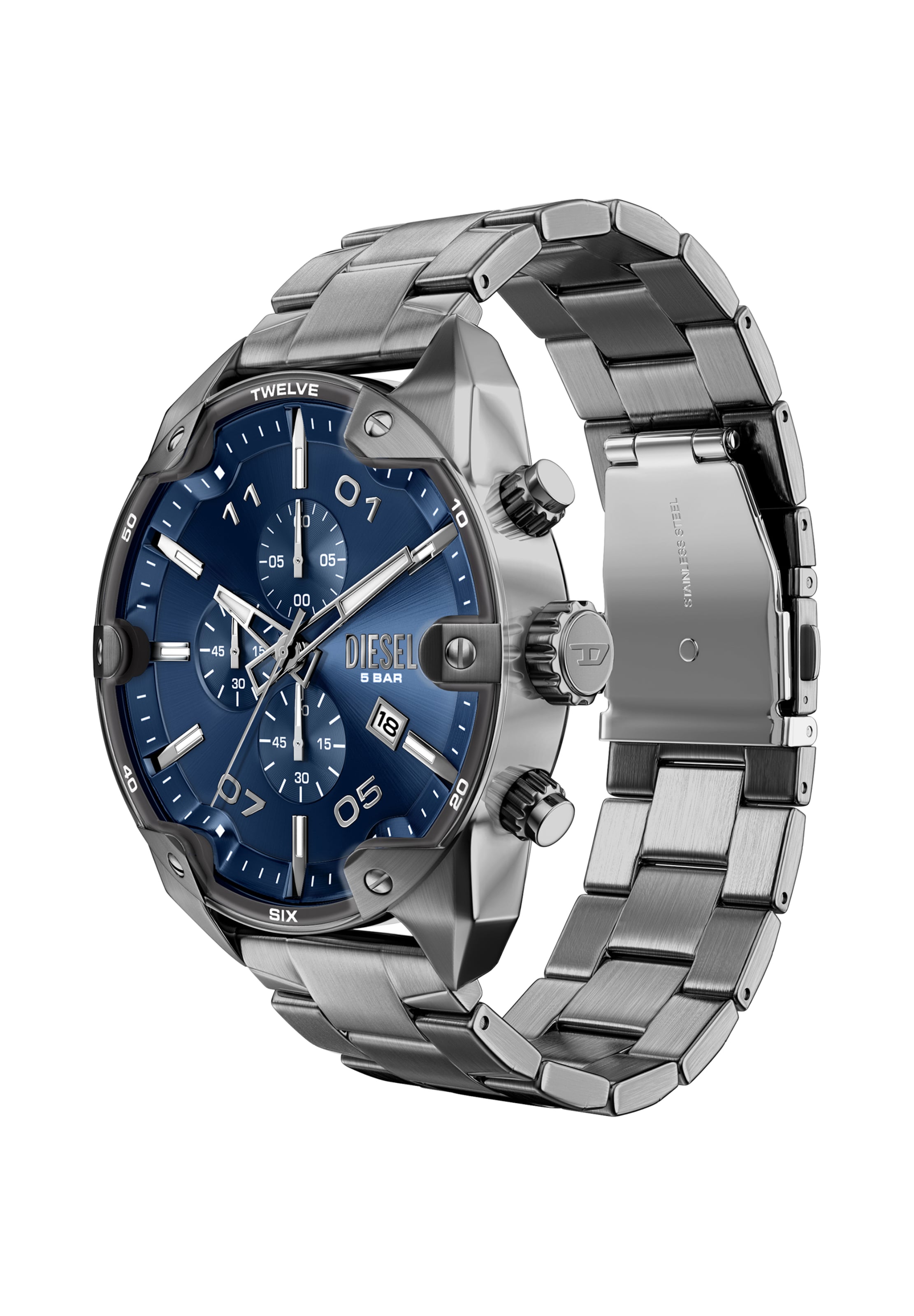 DIESEL - Reloj analógico 'SPIKED' en gris
