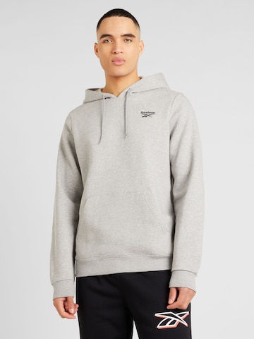 Reebok - Sweatshirt de desporto em cinzento: frente