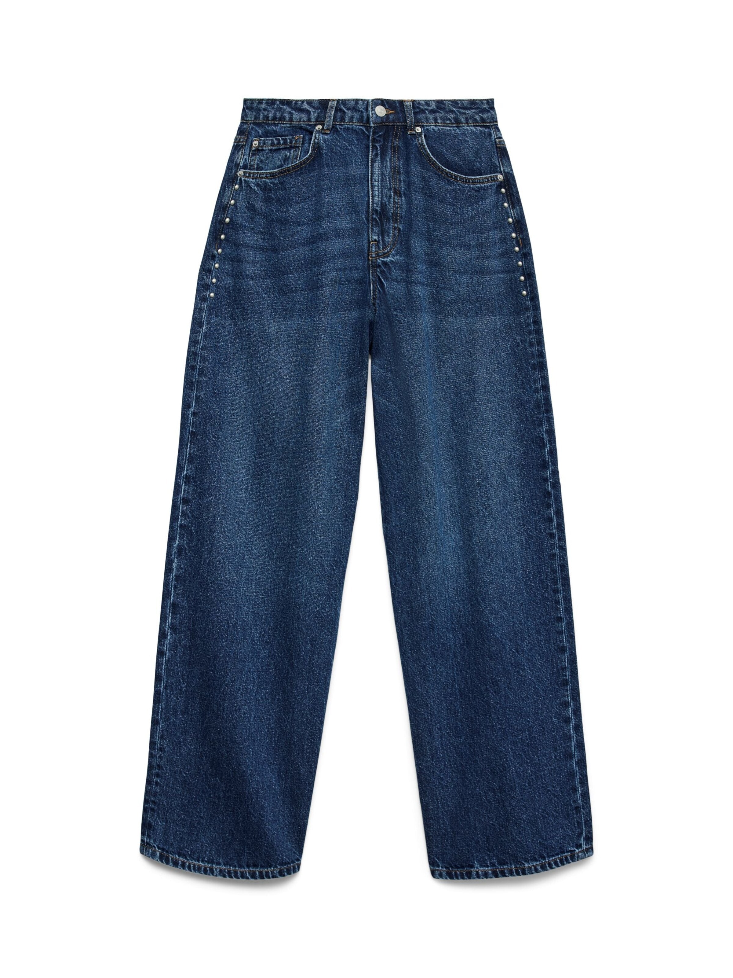 Wide Leg Jean '10336550' VERO MODA en bleu : devant