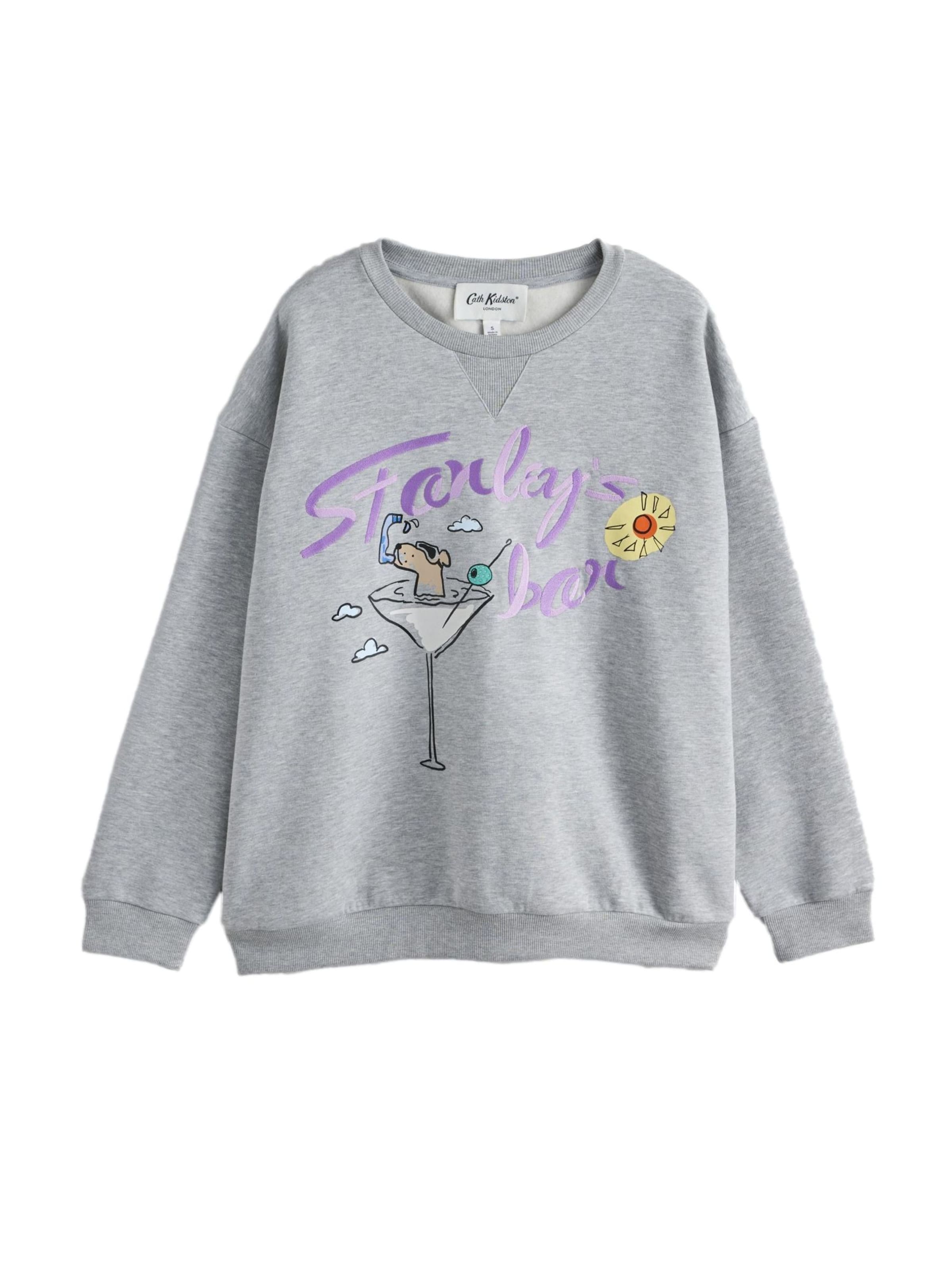 Cath Kidston Sweatshirt 'Stanley' i grå: framsida