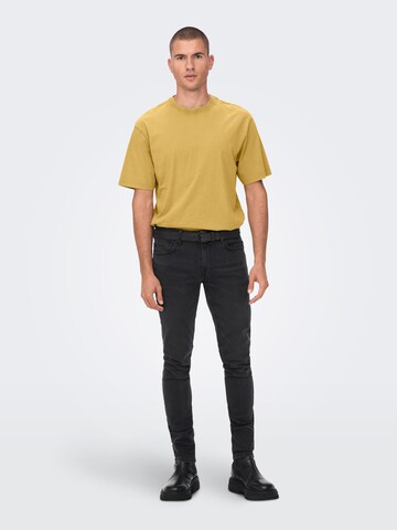 Only & Sons Shirt 'Ron' in Yellow