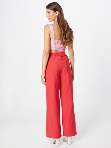 SISTERS POINT Wide leg Broek 'ELLA-PA3' in Rood