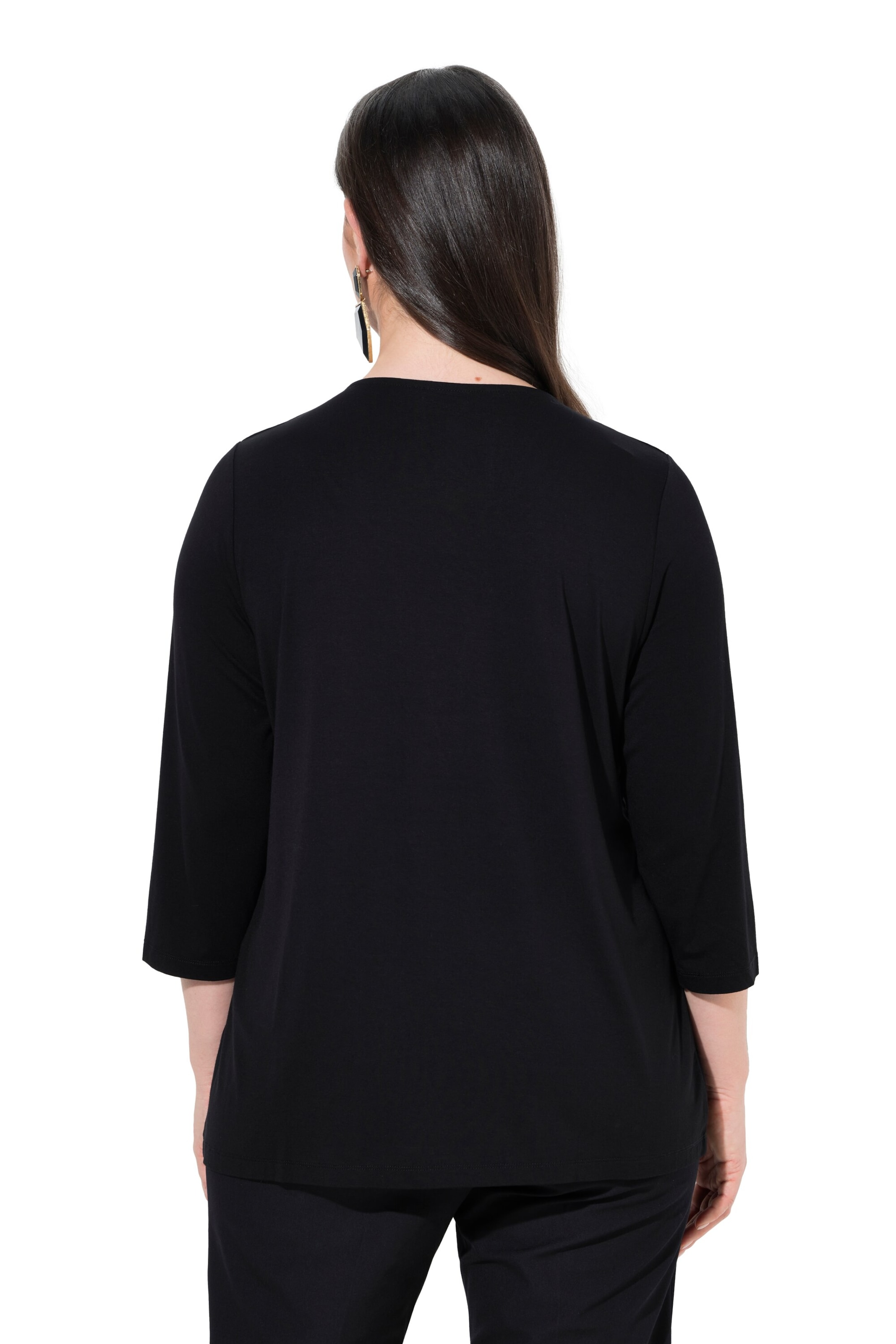 Ulla Popken Shirt in Zwart