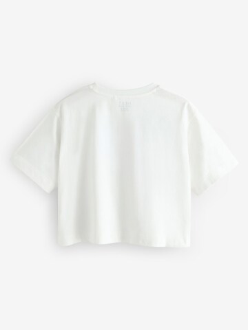 Next Shirt 'Sequin Heart' in White