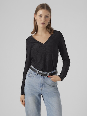Maglietta 'RIVA' di VERO MODA in nero: frontale