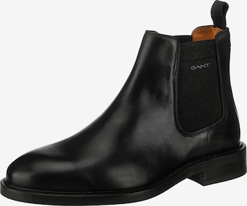 Chelsea Boots GANT en noir : devant