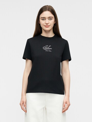 Tricou 'CLASSIC' de la Calvin Klein Jeans pe negru: față