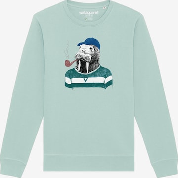 Watapparel Sweatshirt ' Walross ' in Blauw: voorkant