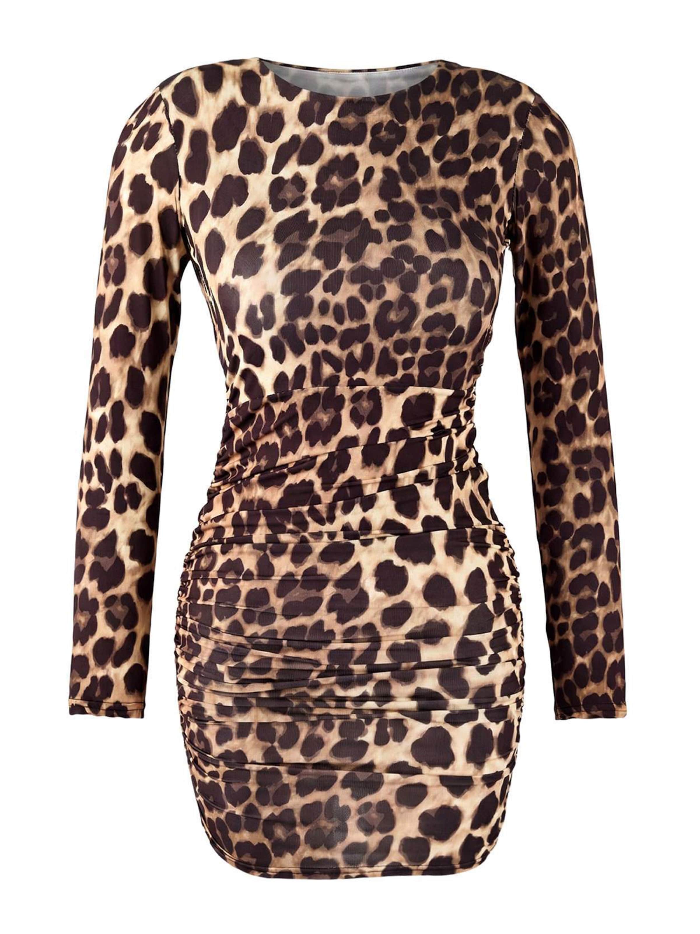 Abito Trendyol di colore sabbia / cioccolato / broccato, Visualizzazione prodotti