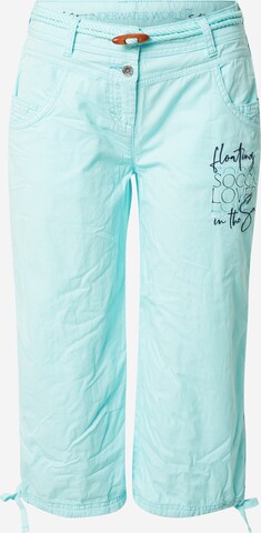 Soccx Trousers in Blue: front