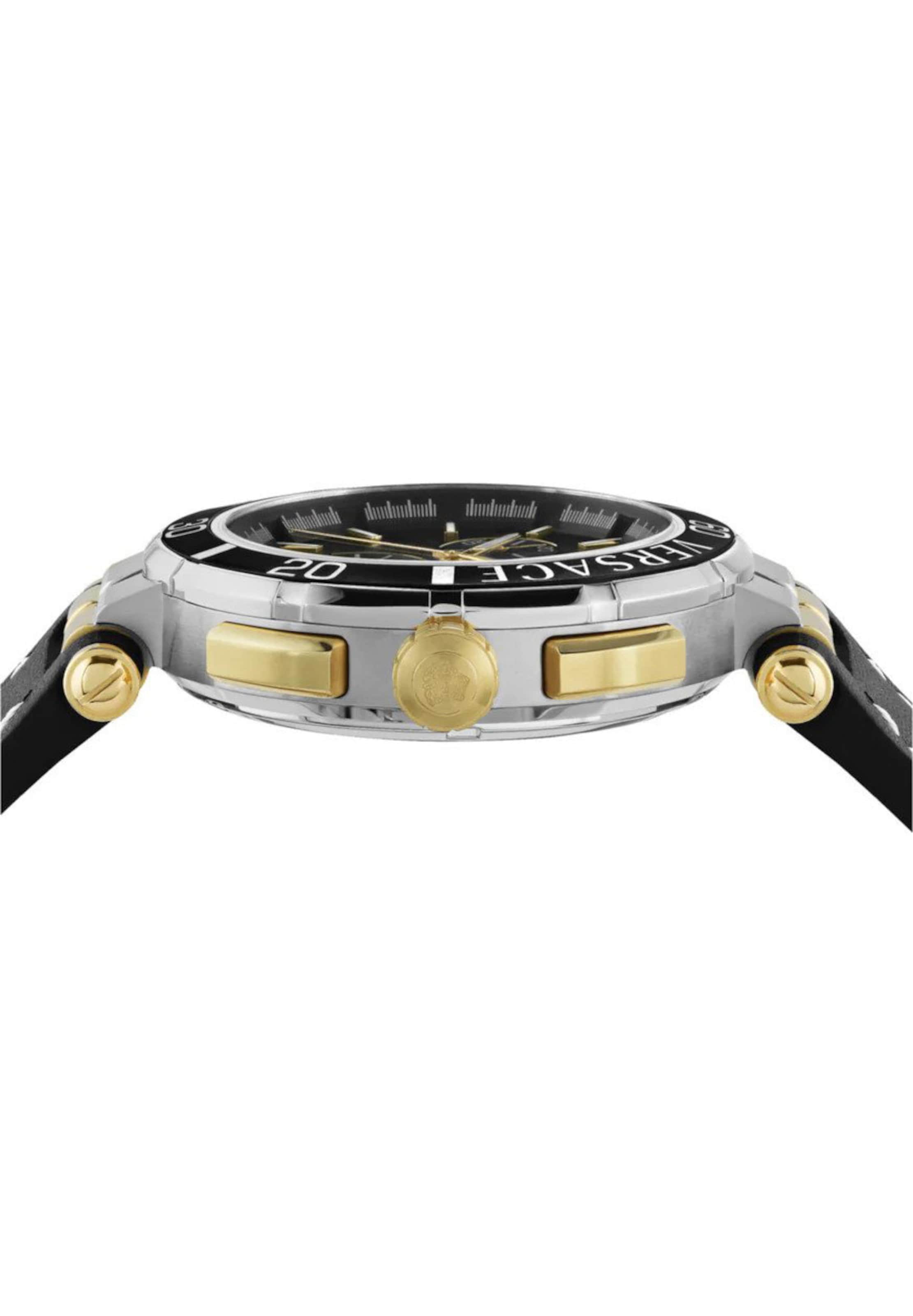 VERSACE Uhr 'Greca' in Schwarz