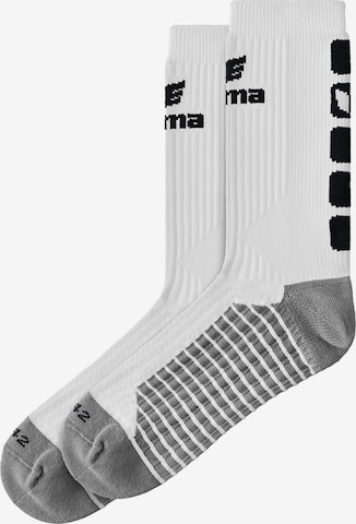 ERIMA Athletic Socks in White: front