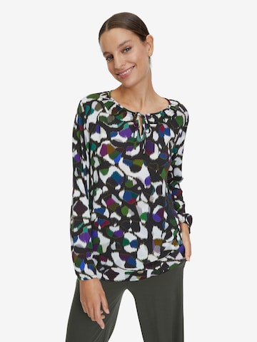 Cartoon Blouse in Zwart: voorkant