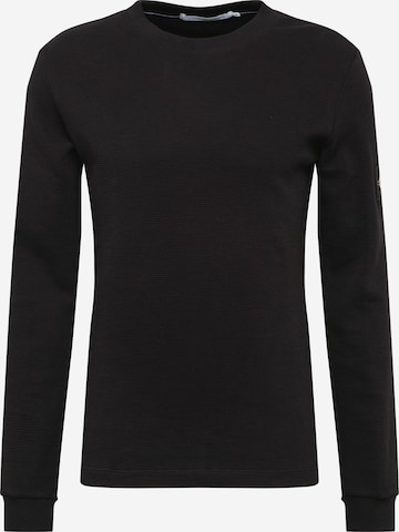 Calvin Klein Jeans Regular Shirt in Zwart: voorkant