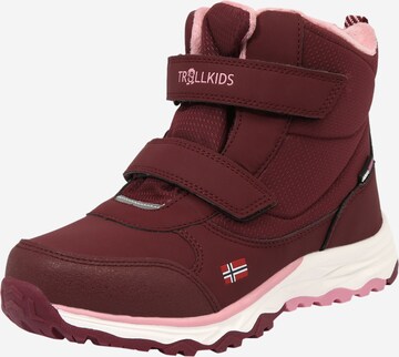 TROLLKIDS Boots 'Hafjell' σε κόκκινο: μπροστά