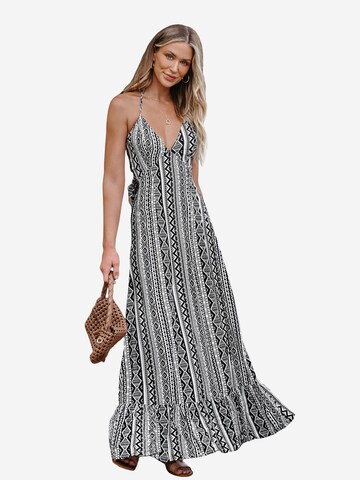 Cupshe Beach Dress in Black: front