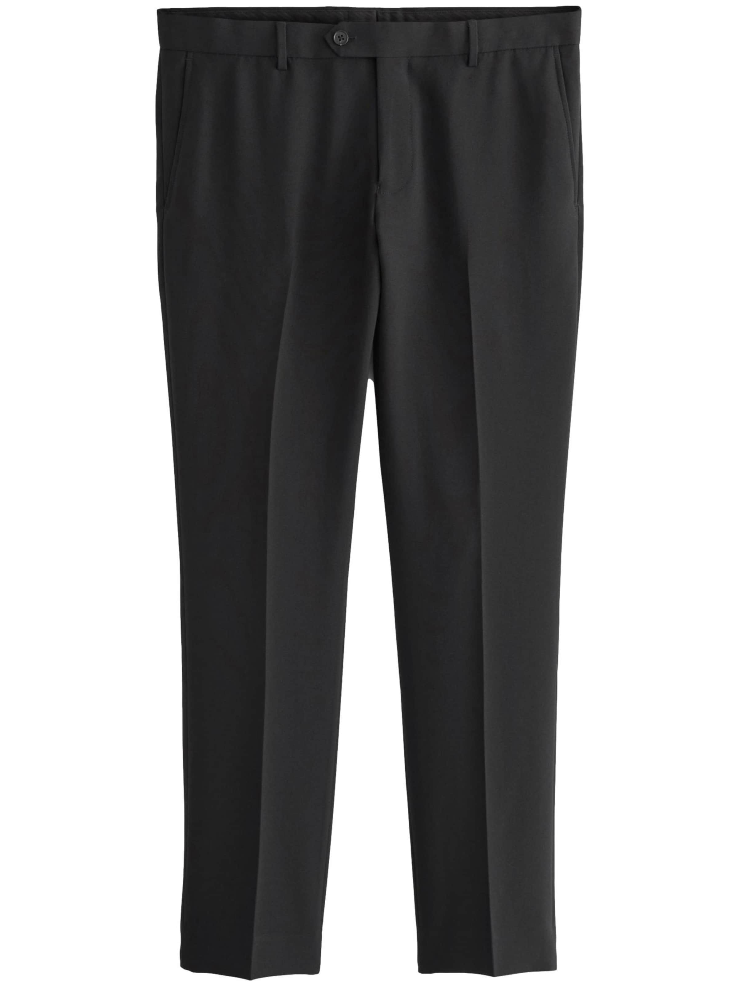 NextSlimfit Hlače na crtu - crna boja: prednji dio