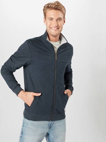 TOM TAILOR Sweatvest in Blauw: voorkant