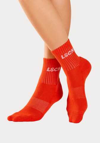 Chaussettes LSCN by LASCANA en rouge