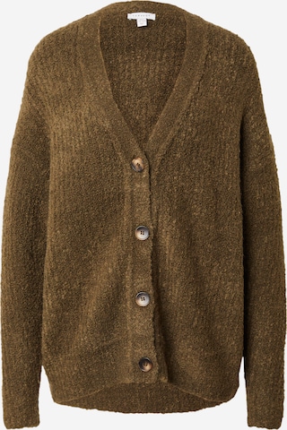 TOPSHOP Knit cardigan in Green: front