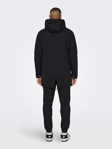 Only & Sons Between-seasons parka 'Alexander' in Black