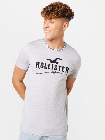 T-Shirt HOLLISTER en gris : devant