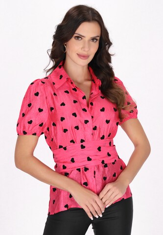 faina Блузка 'Fashion Look' в Ярко-розовый: спереди