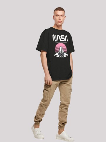 T-Shirt 'NASA Space Shuttle Sunset' F4NT4STIC en noir