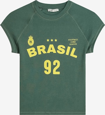 Bershka T-shirt i grön: framsida