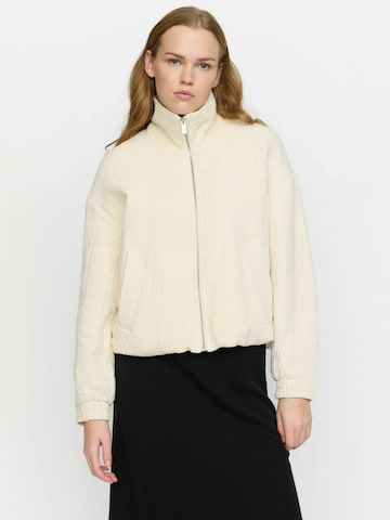 Veste mi-saison Soft Rebels en beige : devant