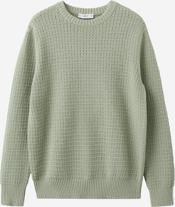 MANGO MAN Neulepaita 'Samos' värissä vihreä: etupuoli