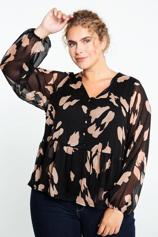 Paprika Bluse in Schwarz: Vorderseite