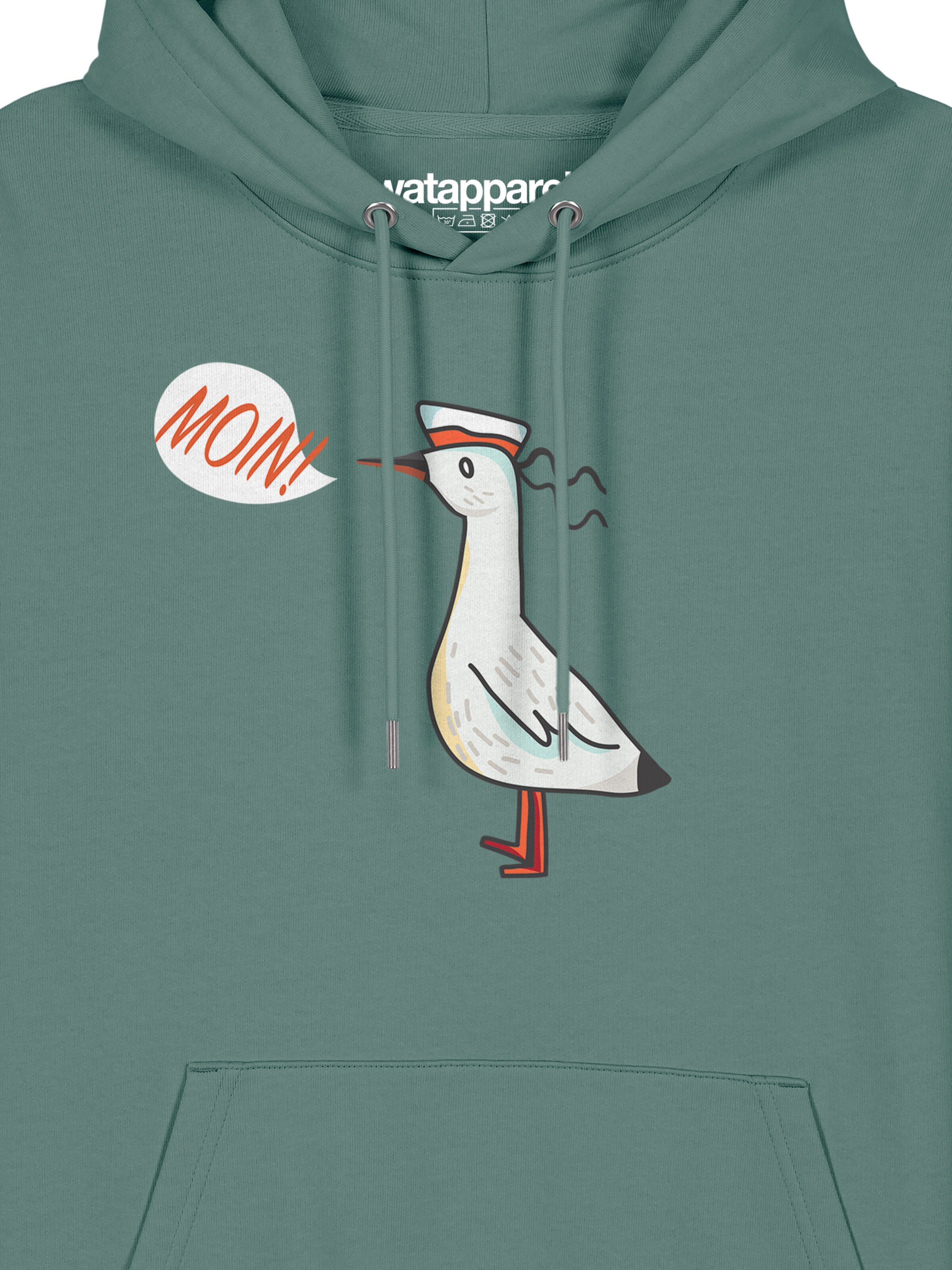Felpa 'Moin Seagull' di Watapparel in verde