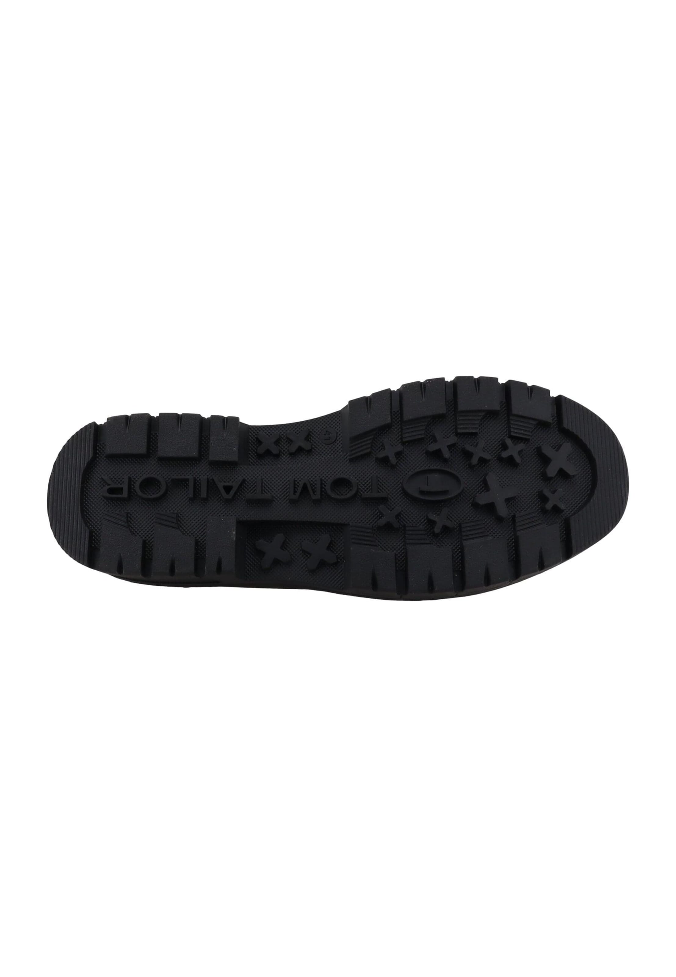 TOM TAILOR Lace-up boots in Black