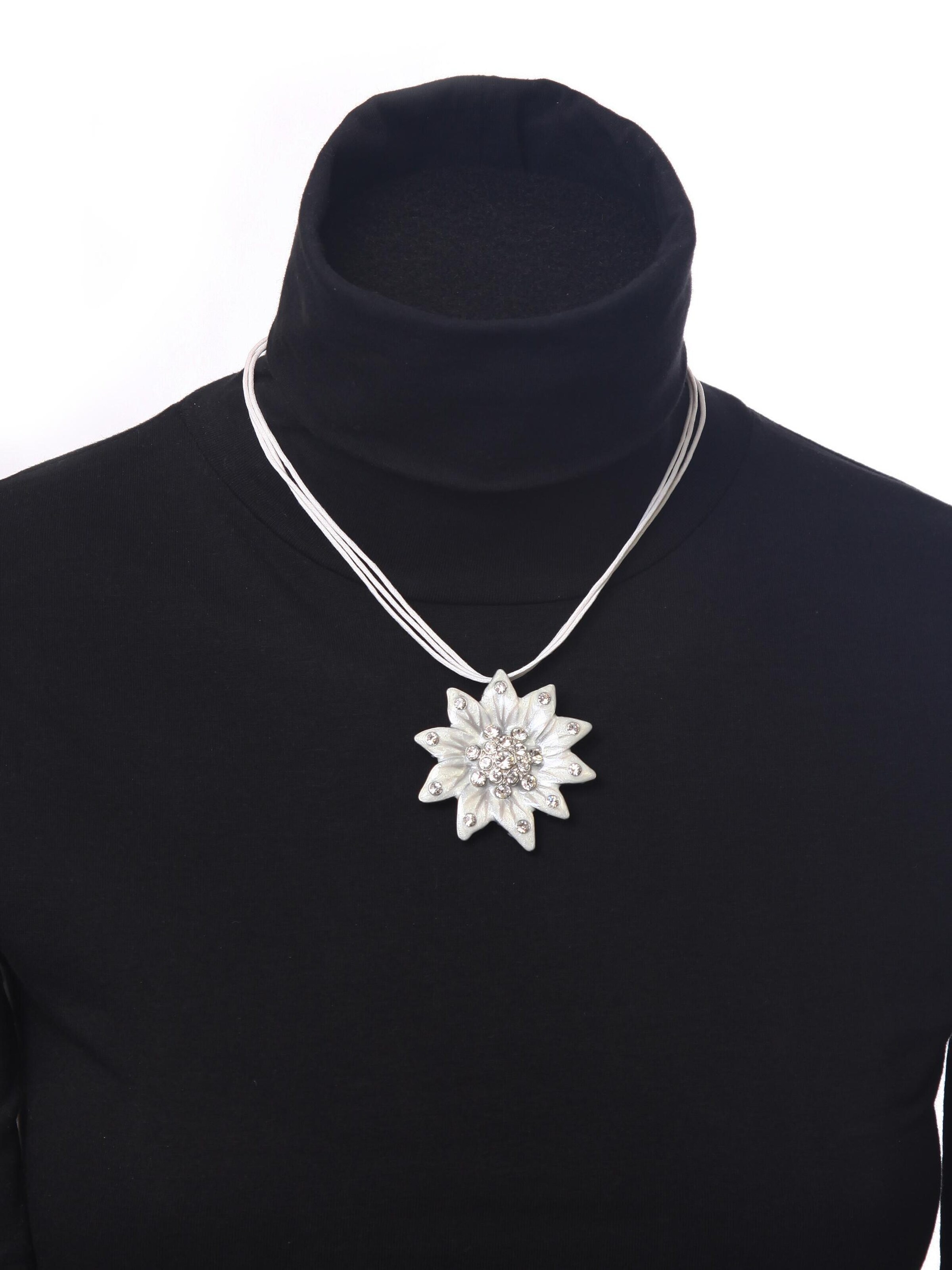 COLLEZIONE ALESSANDRO Kette 'Doris'‌‌‌ in Weiß: Vorderseite