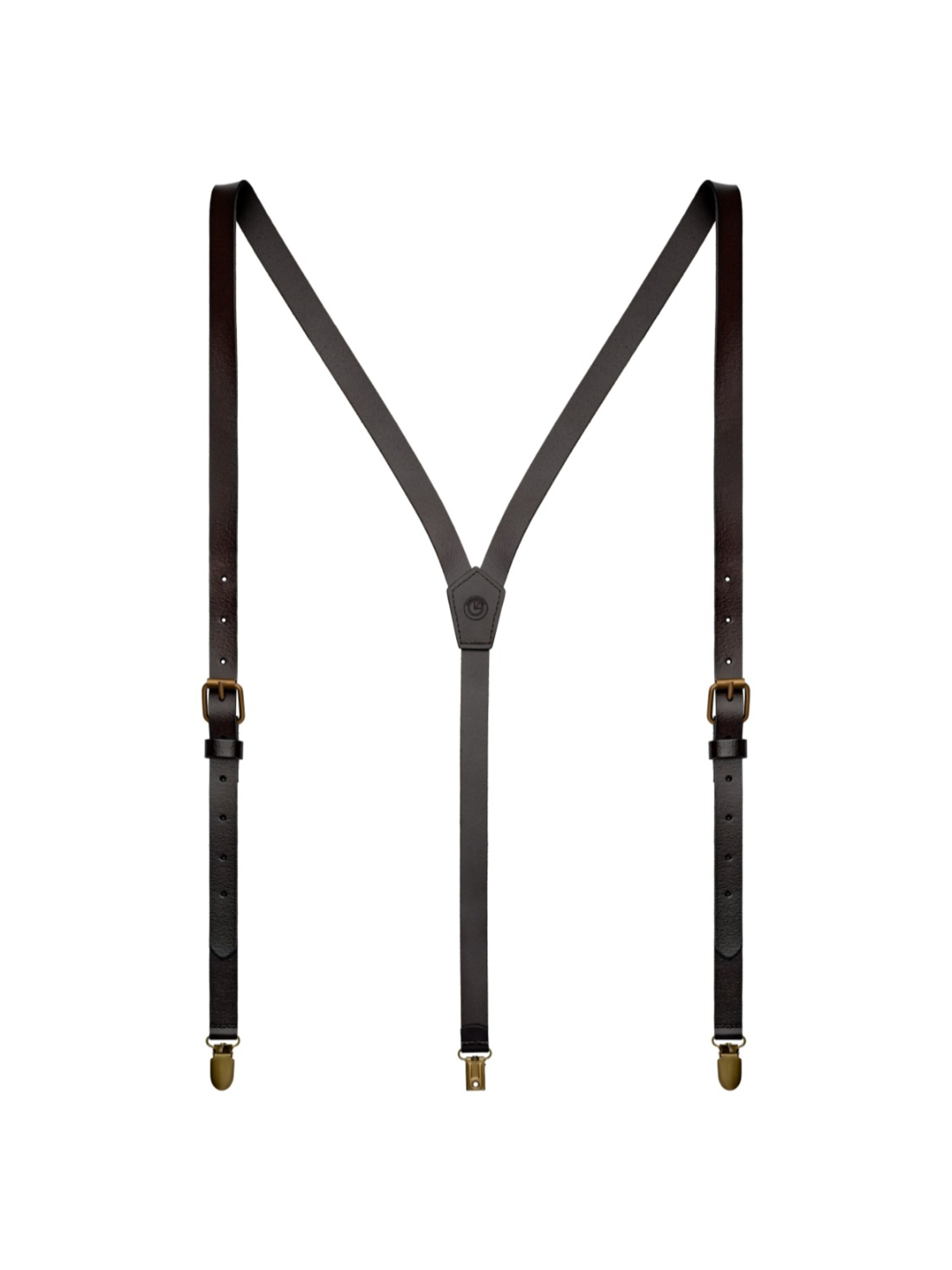 Trendhim Suspenders 'Vexel' in Brown: front