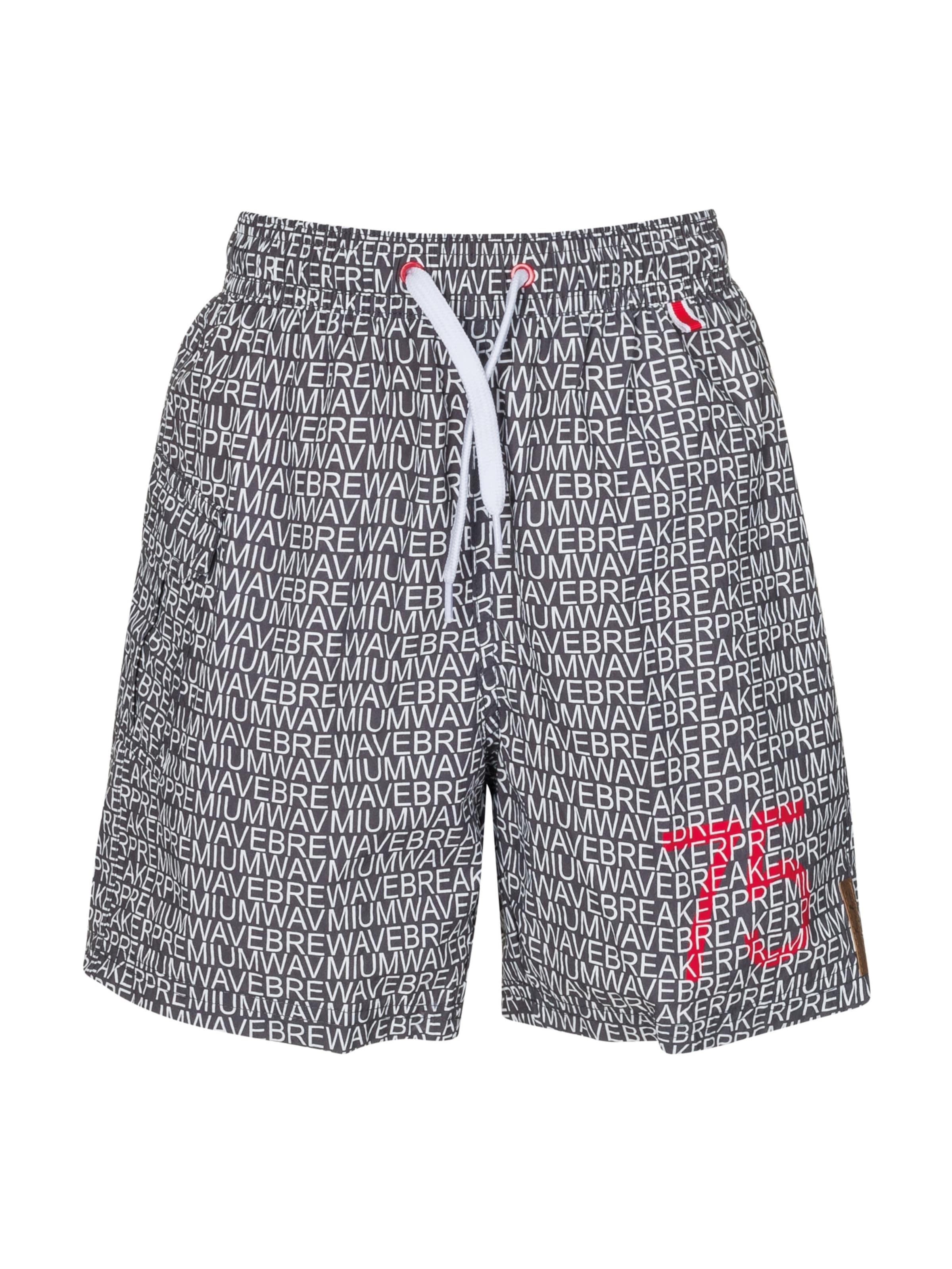 wavebreaker Badeshorts i sort: forside