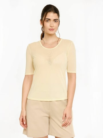 Haut ' MESH ' Liberte Essentiel en jaune : devant